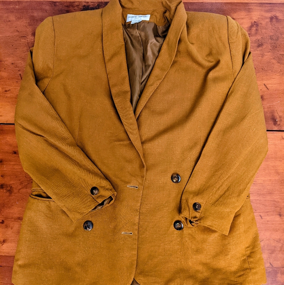 Vintage Linen Blazer.